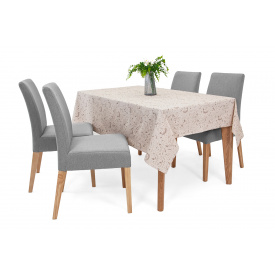 Скатертина Алізе-1 (220 × 150 см, бавовна, курочка, бежевий) IMI