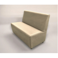 Диван для кафе Tobi Sho Прайм с высокой спинкой без подлокотников 1200x630x850, кожзам Шампань 2207