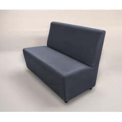 Диван для кафе Tobi Sho Прайм с высокой спинкой без подлокотников 1500x630x850, кожзам Серый 2233 Киев