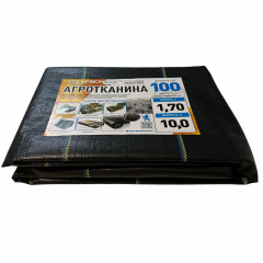 Агротекстиль для полуниці проти бур'янів Shadow 100 г/м2 1,7 х 10 м Чорний Київ