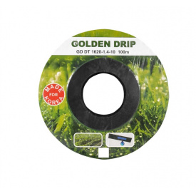 Капельная лента эмиттерная для полива огорода GOLDEN DRIP 100 м iz16475
