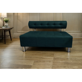 Диван офісний Tobi Sho Стелс зі спинкою без підлокітників 1000x560x750, шкірзам Морська хвиля 2215