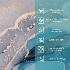 Вологопоглинаючий килимок Sticker Wall 40х60 см Різнокольоровий (SW-00002549) Київ