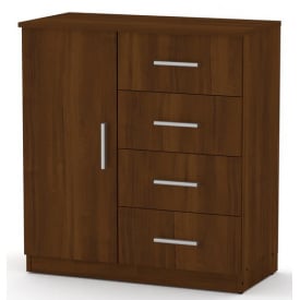 Комод 4+1А Компаніт з шухлядами дсп горіх