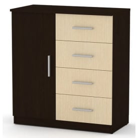 Комод 4+1А Компаніт дсп венге-комбі