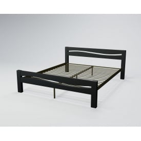 Двоспальне ліжко Сакура Tenero 140х200 см чорне