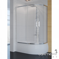 Фото - Полукруглая душевая кабина New Trendy New Maxima K-0299 прозрачная Полукруглая душевая кабина New Trendy New Maxima K-0299 прозрачная