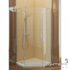 Полукруглая душевая кабина New Trendy AZURA P K-0169 правая, прозрачная Хуст