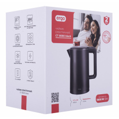 Электрочайник ERGO CT 8080 Black (6530666) Костополь