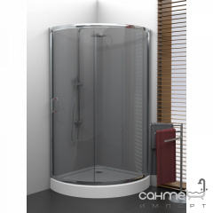 Душевая кабина полукруглая New Trendy Varia K-0318 прозрачная Хуст