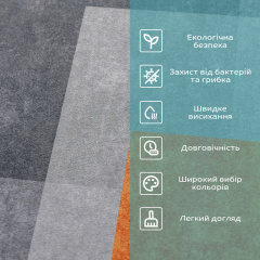 Вологопоглинаючий килимок Sticker Wall 40х60 см Різнокольоровий (SW-00002552) Рівне