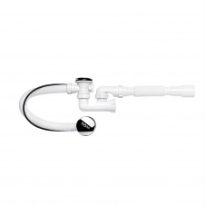 Сифон для ванны Kronoplast 1 1/2" пластик, белый (SR27400733)