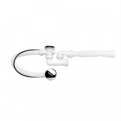 Сифон для ванны Kronoplast 1 1/2" пластик, белый (SR27400733) Бровари