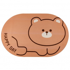 Вологопоглинаючий килимок Sticker Wall 35x58 см Коричневий (SW-00002556)