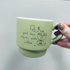 Набор чашек на подставке Limited Edititon Morning Coffee B248-E0963 4 шт 340 мл Львов