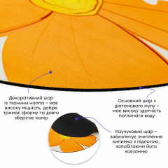 Вологопоглинаючий килимок Sticker Wall 50х80 см Бежево-помаранчевий (SW-00002546) Лубни