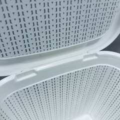 Кошик пластиковий з кришкою Ucsan Plastik М-071 30,5x32x25 см 15 л Білий Чернігів