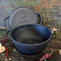 Каструля чавунна з кришкою-сковородою Maysternya Т404СРУк 6 л 26 см Первомайськ