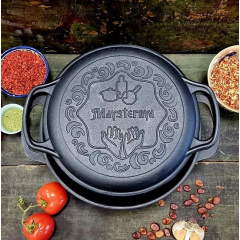 Каструля чавунна з кришкою-сковородою Maysternya Т404СРУк 6 л 26 см Первомайськ