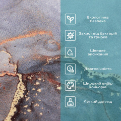 Вологопоглинаючий килимок Sticker Wall 40х60 см Різнокольоровий (SW-00002548) Шепетівка