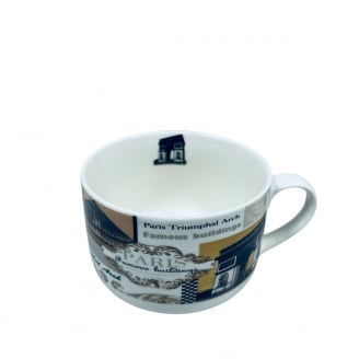 Чашка порцелянова S&T 3187 Paris 700 мл 12.8x9 см