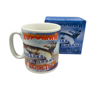 Чашка керамічна OLens 3378/3410 Хороший рибалка XXL 800 мл