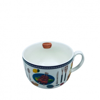 Чашка порцелянова S&T 3185 Кухня 650 мл 12,6x8,3 см