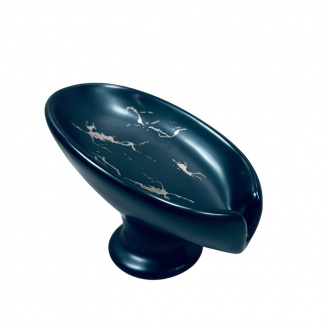 Мильниця керамічна A-PLUS 3988 Чорний мармур h - 9,7 см