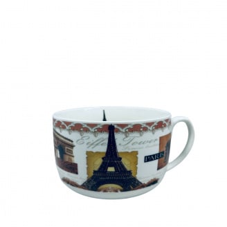 Чашка порцелянова S&T 3189 Ейфелева Башта 700 мл 12.8x9 см
