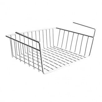 Полиця навісна металева Stenson XL01318 48x24,5x14 см Білий