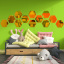 Зеркальный декор акриловый самоклеющийся Sticker Wall 150x175 мм 12 шт Золотистый (SW-00002518) Херсон