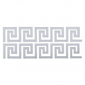 Дзеркальний декор акриловий самоклеючий Sticker Wall 10 шт Сріблястий (SW-00002506)