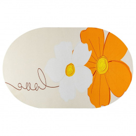 Влагопоглощающий коврик Sticker Wall 50х80 см Бежево-оранжевый (SW-00002546)