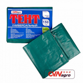 Поліпропіленовий тент 150 г на м.кв. Сірий/Зелений 6*8 метра