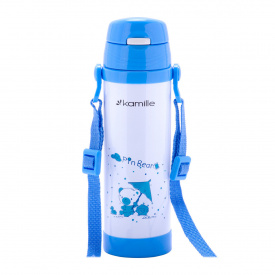 Термос-пляшка дитяча 500 мл. Kamille 2086 нержавіюча сталь блакитний
