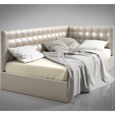 Односпальне ліжко Санрайс Sentenzo дитяча м'яка з каретною стяжкою в дитячу підліткову спальню