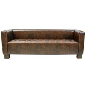 Диван-трійний офісний Спейс Richman 2100 мм коричневий