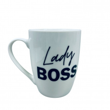 Чашка керамічна Kvarta Lady Boss 1798 подарункова коробка 360 мл Білий (23391)