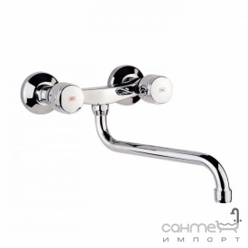 Кухонный смеситель настенный, межосевое расстояние 130/170 мм, излив 180 мм GRB Kety 21 51 746 034 Хром