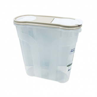 Емкость для сыпучих Dunya Plastik 24,5х19,5х7 см 2,9 л Бело-бежевый 30314 (23258)