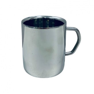 Чашка з нержавіючої сталі A-Plus 0279 подвійні стінки 200 мл Сталевий (23409)