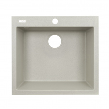 Гранитная мойка VENTA Stone 560x500 врезная, прямоугольная, белая (VS502004)