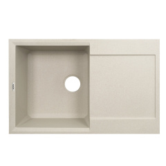 Гранитная мойка VENTA Stone 780x495 врезная, прямоугольная, бежевая (VS503003) Київ
