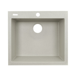 Гранитная мойка VENTA Stone 560x500 врезная, прямоугольная, белая (VS502004) Фастов