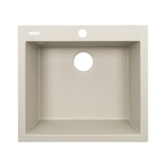 Гранитная мойка VENTA Stone 560x500 врезная, прямоугольная, бежевая (VS502003) Бровари