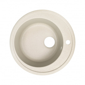 Гранитная мойка VENTA Stone 510x510 врезная, круглая, бежевая (VS504003)