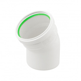 Колено канализационное ASG S-LINE 110мм 30°