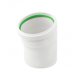 Колено канализационное ASG S-LINE 110мм 15°