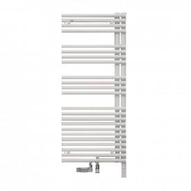 Дизайнерский полотенцесушитель Zehnder Forma Asym 1681х496 водяной, белый матовый (LFAL-170-050-4580)