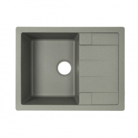 Гранитная мойка VENTA Stone 645x495 врезная, прямоугольная, серая